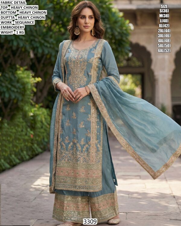 Exclusive Ethnic Suit Set With Premium Sequence Detailing
