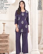 Elegant Printed Chinon Outfit For Daily And Casual Wear