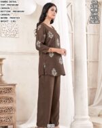 Elegant Printed Chinon Outfit For Daily And Casual Wear