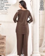 Elegant Printed Chinon Outfit For Daily And Casual Wear