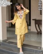 Stylish French Crepe Suit Set With Elegant Embroidery Work