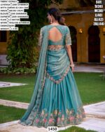 Zari Shimmer Lehenga Set With Sequins And Thread Embroidery Work For Women