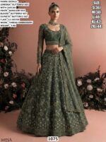 Stylish Butterfly Net Lehenga Set With Thread Embroidery Work