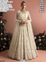 Stylish Butterfly Net Lehenga Set With Thread Embroidery Work