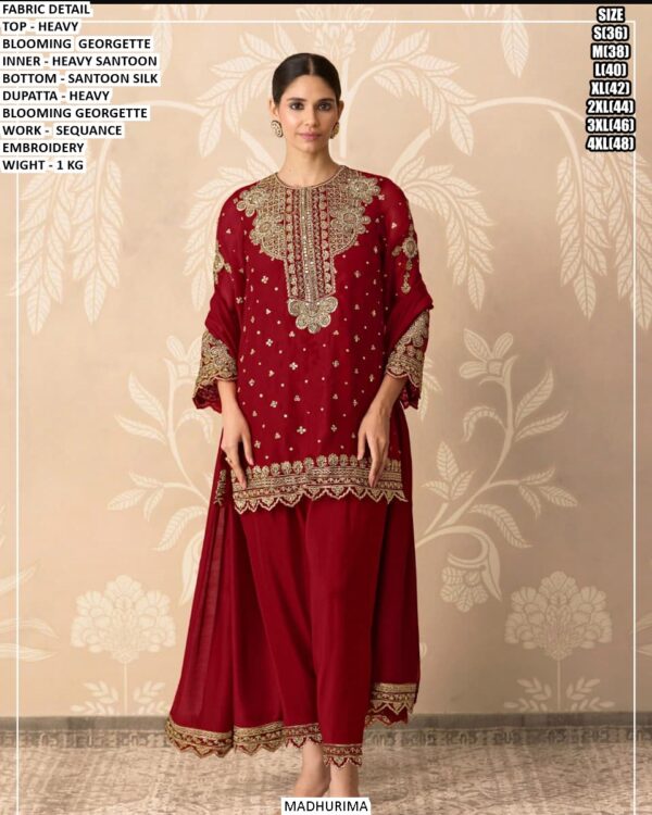 Designer Women Ethnic Set With Heavy Embroidered Detailing