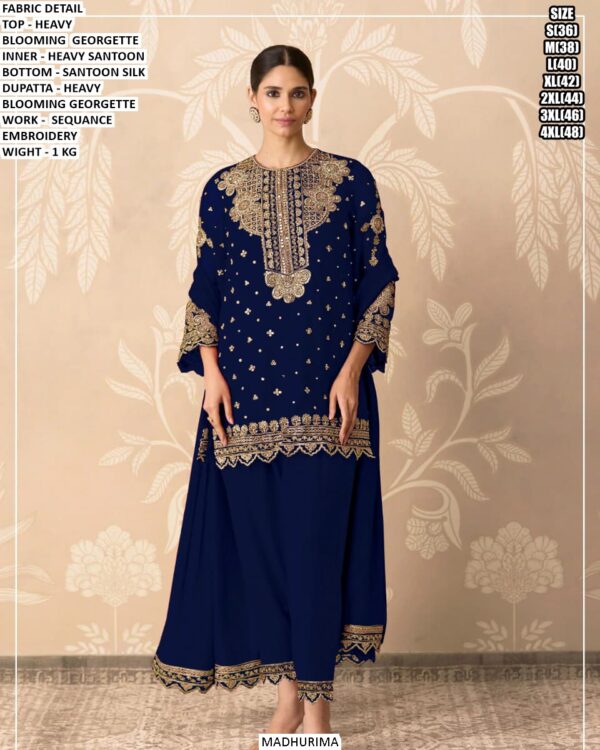 Designer Women Ethnic Set With Heavy Embroidered Detailing