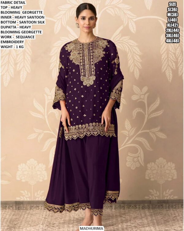 Designer Women Ethnic Set With Heavy Embroidered Detailing
