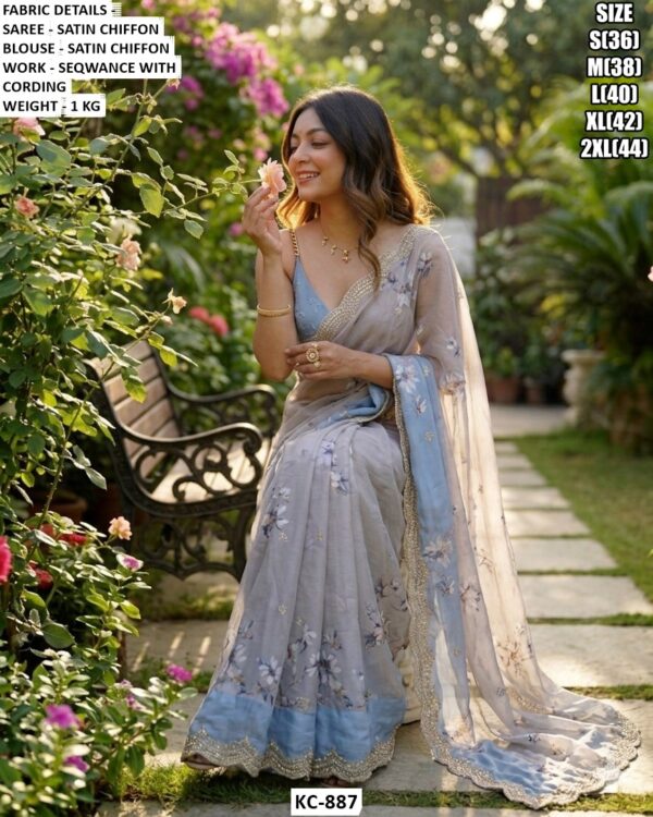 Luxury Occasion Wear Saree With Premium Blanded Finish