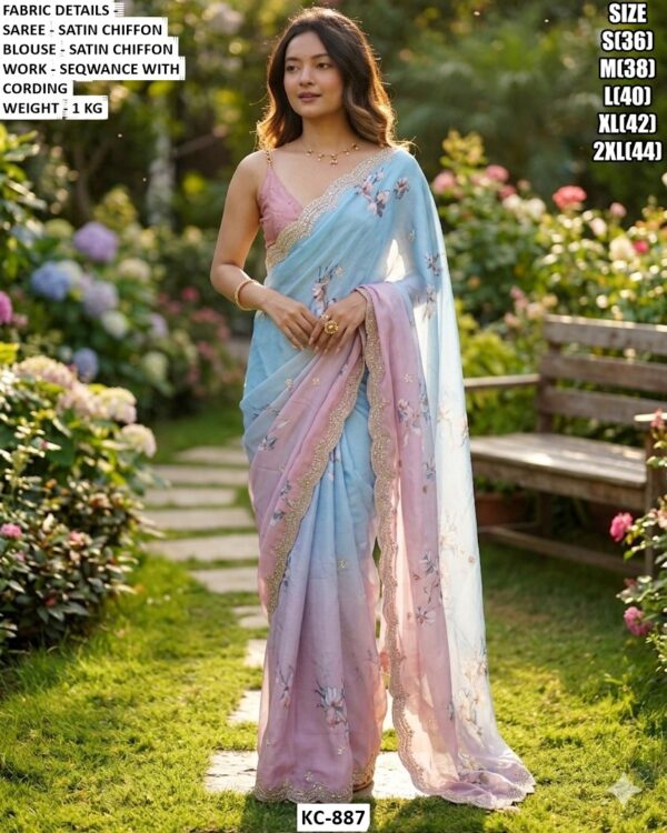 Luxury Occasion Wear Saree With Premium Blanded Finish