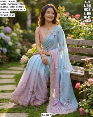 Luxury Occasion Wear Saree With Premium Blanded Finish