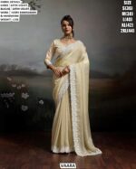 Graceful Satin Velvet Saree For Festive And Wedding Wear