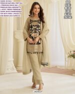 Elegant Farsi Palazzo Set With Beads Lace Dupatta