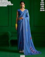 Premium Viscose Mull Saree With Hand Embroidery Work