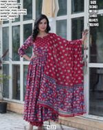 Pure Cotton Printed Suit Set With Matching Bottom And Dupatta
