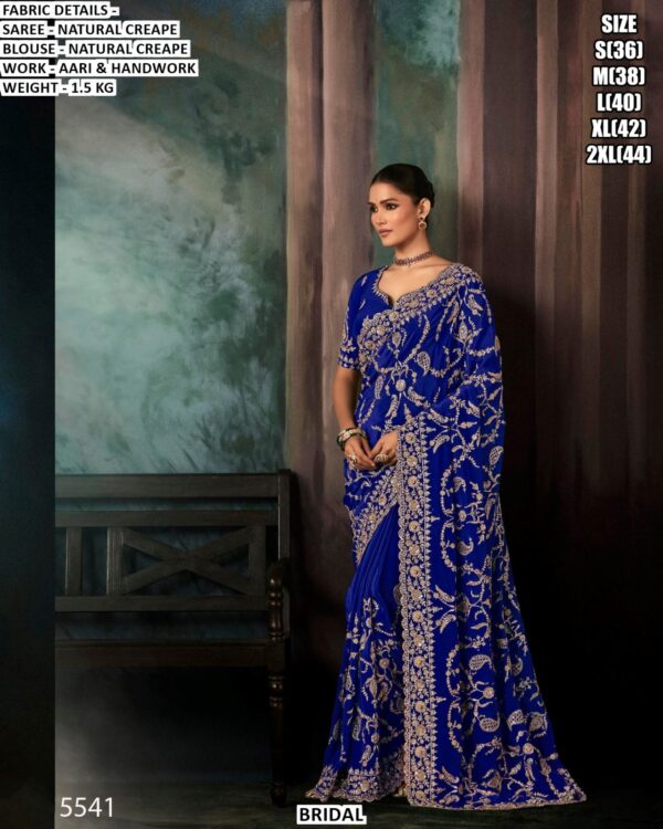 Stylish Fancy Saree With Aari And Handwork