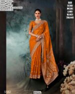 Stylish Fancy Saree With Aari And Handwork
