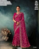 Stylish Fancy Saree With Aari And Handwork