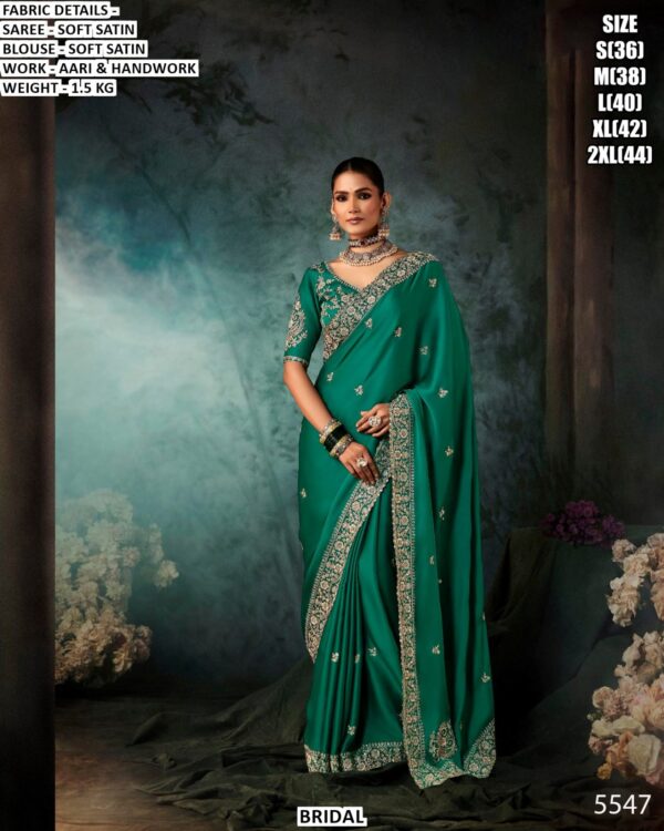 Stylish Fancy Saree With Aari And Handwork