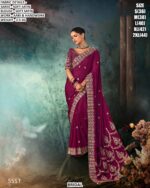 Stylish Fancy Saree With Aari And Handwork