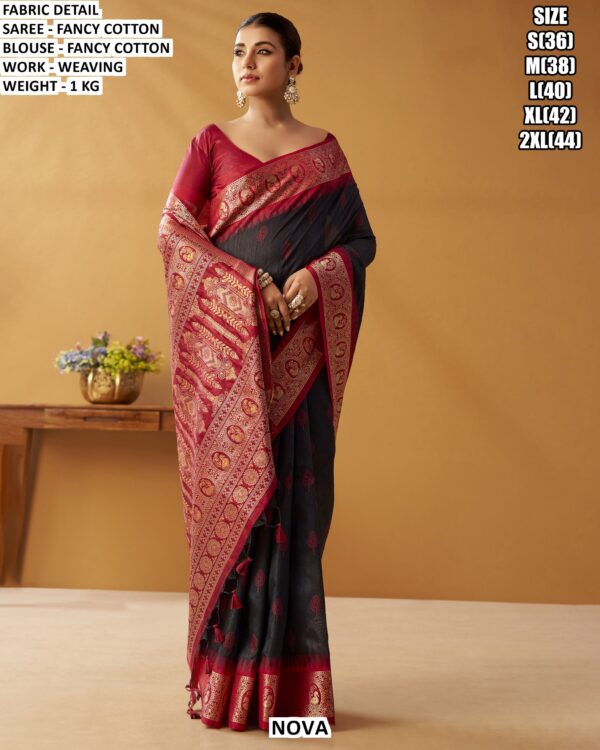 Traditional Women Saree With Rich Weaving Design