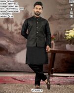 Men’s Festive Wear Embroidery Koti Kurta Pajama Set