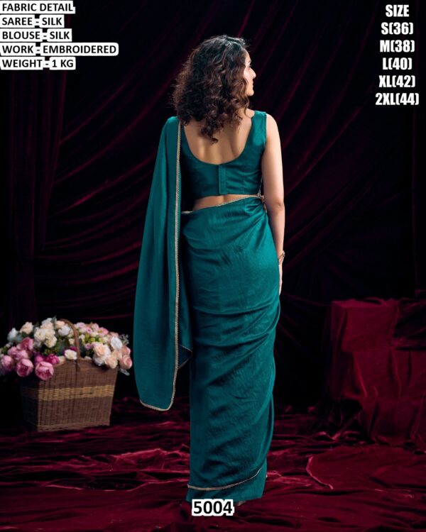 Graceful Silk Saree With Rich Embroidery Touch