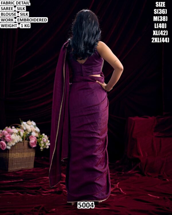 Graceful Silk Saree With Rich Embroidery Touch