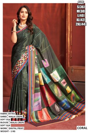 Exclusive Premium Saree With Modern Printed Design