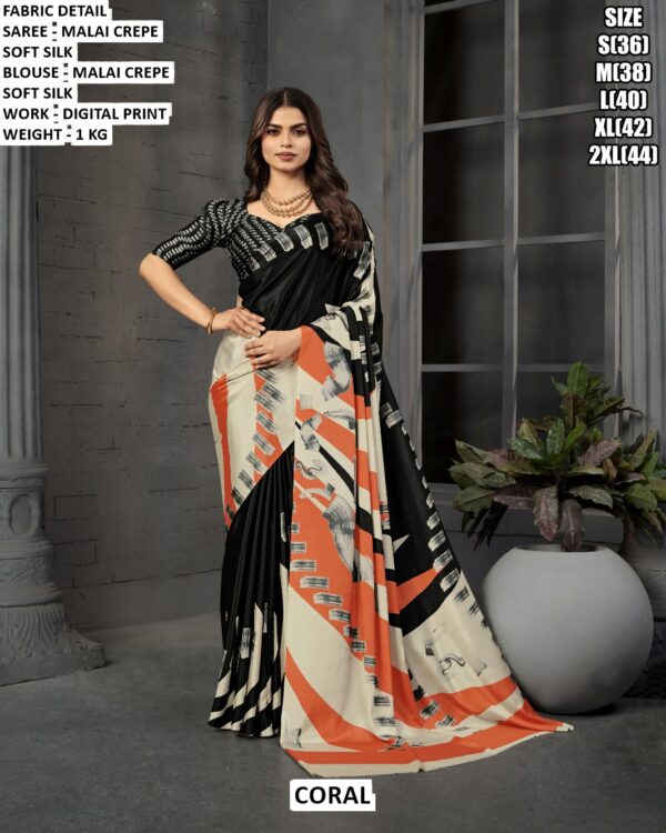 Luxury Occasion Wear Saree With Soft Silk Finish