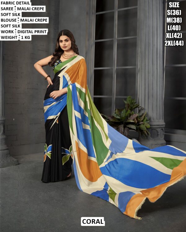 Luxury Occasion Wear Saree With Soft Silk Finish