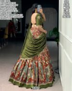 Designer Lehenga Set With Sequins And Thread Embroidery Work