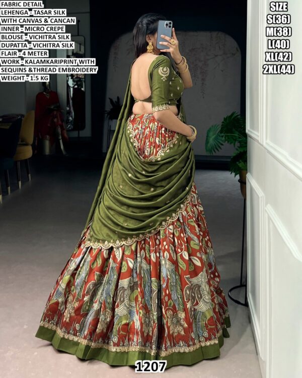 Designer Lehenga Set With Sequins And Thread Embroidery Work