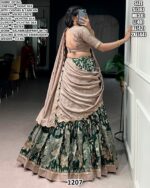 Designer Lehenga Set With Sequins And Thread Embroidery Work