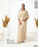 Elegant Mono Net Saree With Designer Embellishment