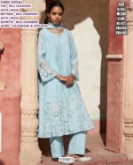 Exclusive Women Suit Set With Applique Work Detail