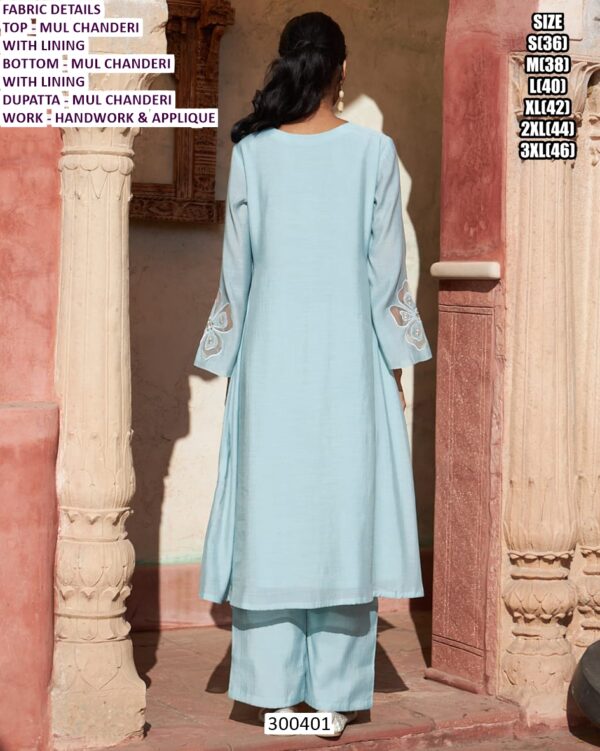 Exclusive Women Suit Set With Applique Work Detail