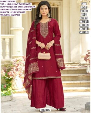 Graceful Heavy Rayon Sharara Set For Boutique And Reseller Collection