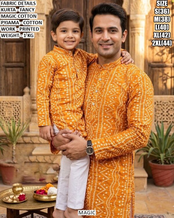 Stylish Printed Kurta Pajama Set In Magic Cotton Fabric For Festive Wear