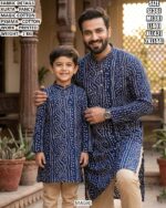 Stylish Printed Kurta Pajama Set In Magic Cotton Fabric For Festive Wear