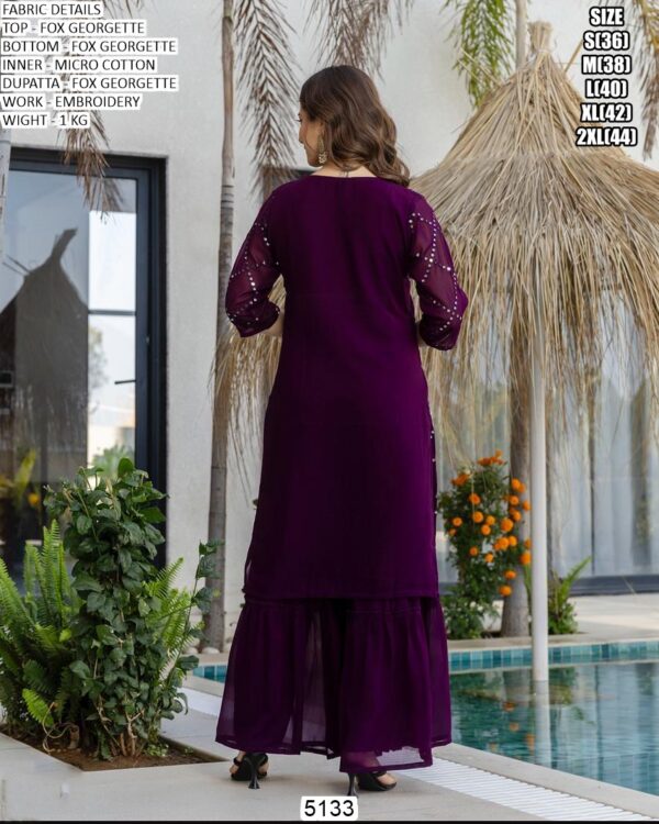 Graceful Kurti Palazzo Dupatta Set For Women
