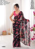 Designer Women Saree With Graceful Floral Print