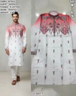 Premium Men Traditional Outfit With Stylish Print Work