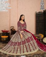 Premium Net Suit Set With Embroidery Sequence Work