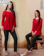 Stylish Women'S Embroidered Top For Casual Wear