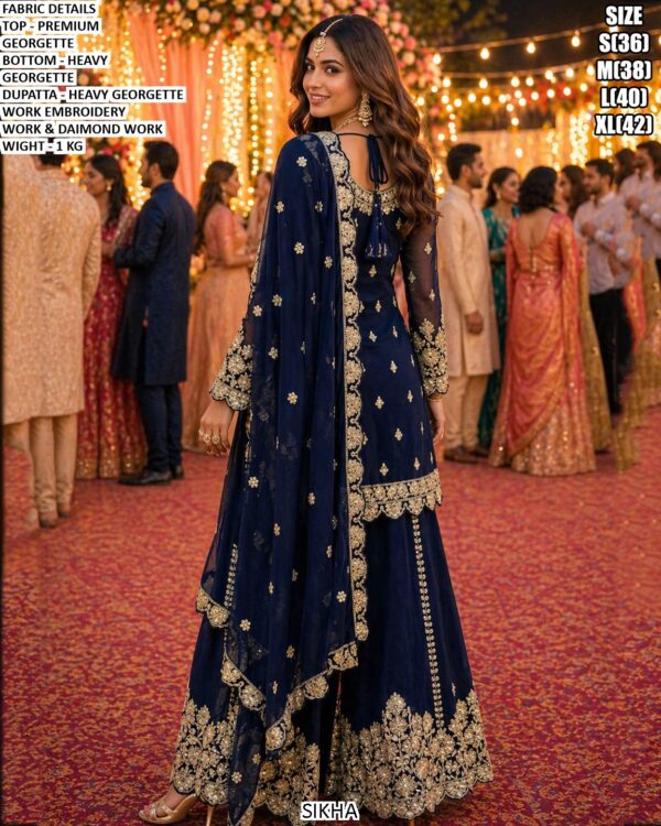Elegant Party Wear Georgette Suit Set