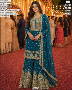 Elegant Party Wear Georgette Suit Set
