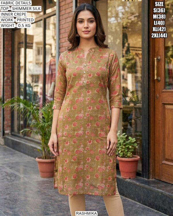 Comfortable And Stylish Shimmer Silk Kurti Collection