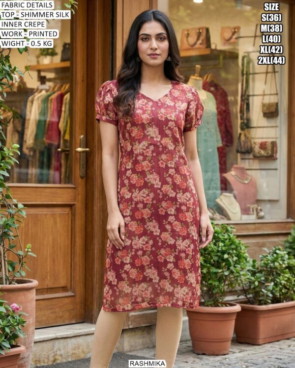 Comfortable And Stylish Shimmer Silk Kurti Collection