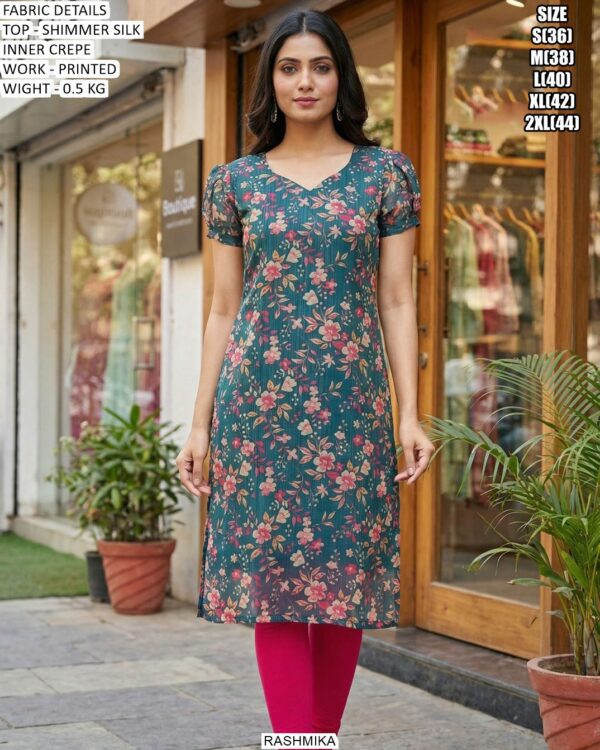 Comfortable And Stylish Shimmer Silk Kurti Collection