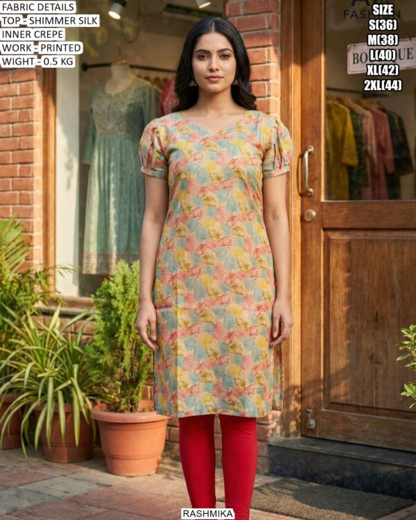 Comfortable And Stylish Shimmer Silk Kurti Collection